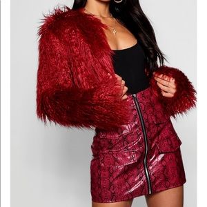 Faux fur coat